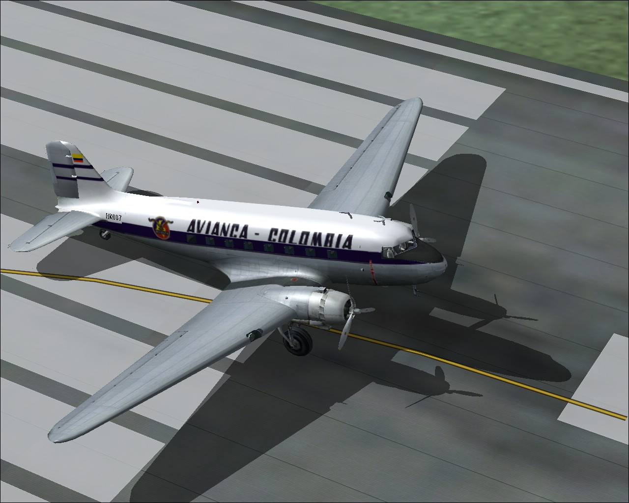 Fs2004 Dc3 Avianca Textures Repaint Textures For Flight Simulator 9 Defalult
