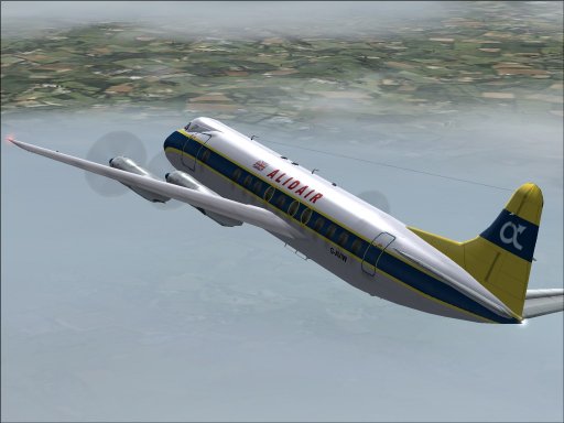 Fs2004 Aircraft Vickers Viscount 800 Alidair Superb Model Of This Classic Turbo Prop Airli