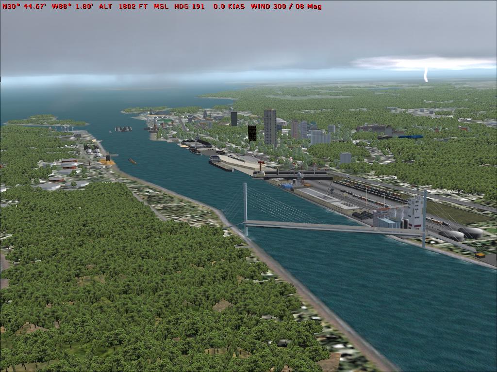 Mobile Alabama Usa -For Fs2004 Only...(Special Edition) Hurricane Ivan Does Mobile — 1
