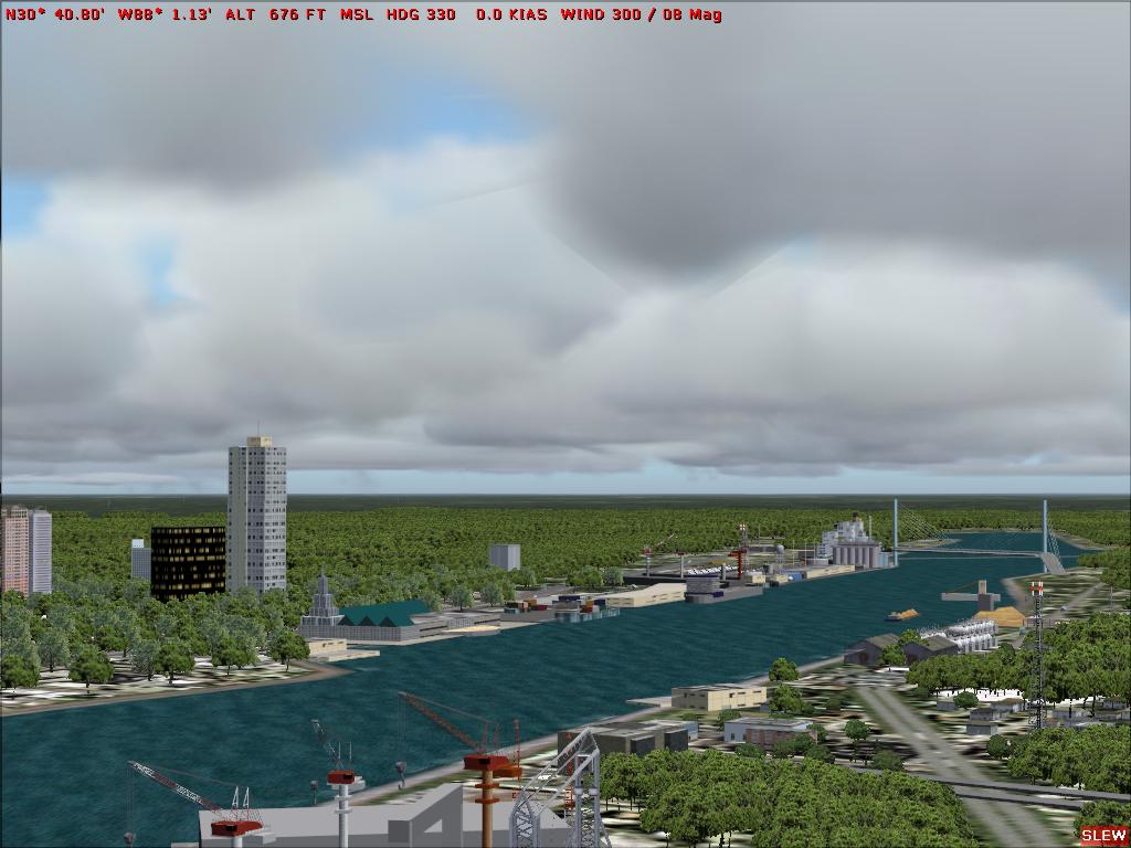 Mobile Alabama Usa -For Fs2004 Only...(Special Edition) Hurricane Ivan Does Mobile
