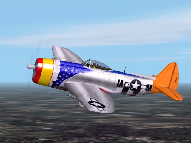 P 47 N Air Show Fs2002 Cfs2 / This Is Repainted Textures Of Krzysztof Malinowskis And Bert