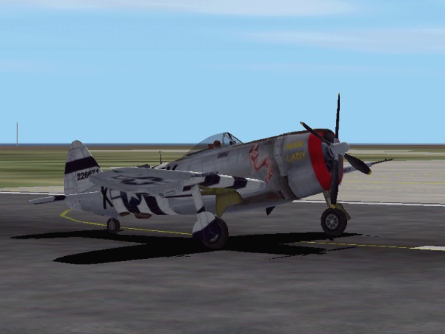 Bertrand Bérard [Email Removed] P 47 N War Lady Fs2002 Cfs2 / This Is Repainted Textures O