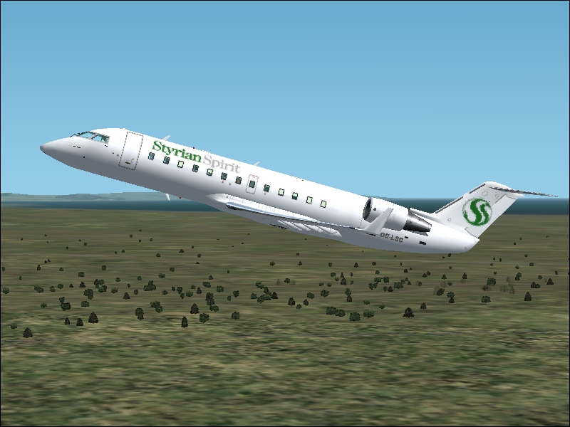 Project Open Sky Bombardier Canadair Regional Jet / Crj 600 - 200 For Fs2002 Exclusively T