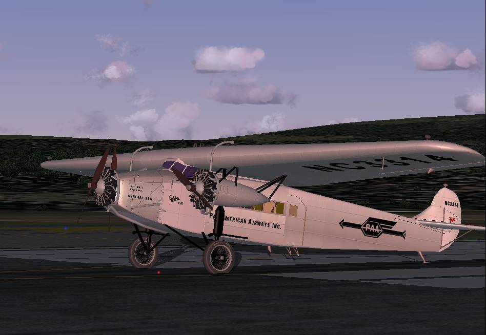 Fs2004 Pan American Fokker F.viib/3M Pan American Had Five Fokker Fvii Trimotors, And Flew