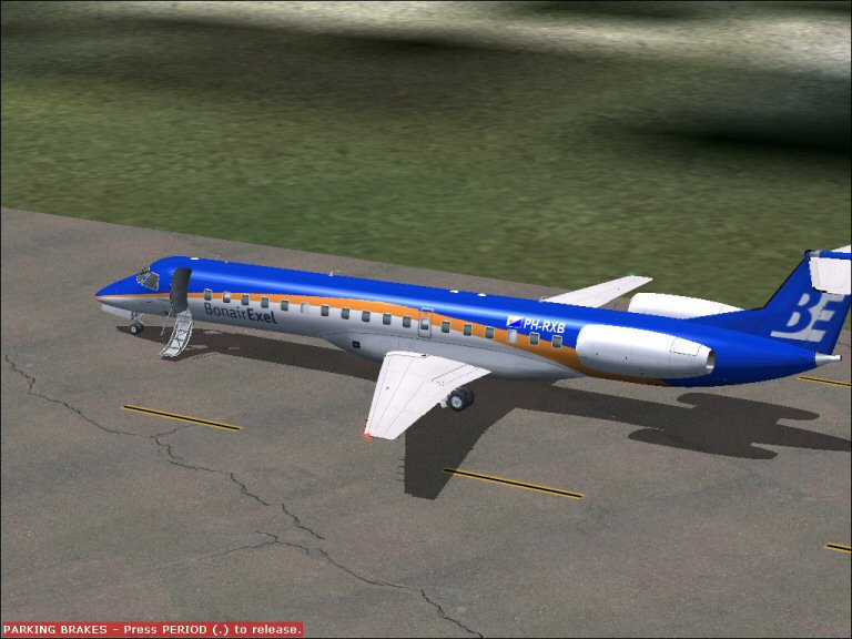 Fs2004 Bonair Erj-145 This Is Repainted Textures Of The Dreamwings Model, In The Livery Of