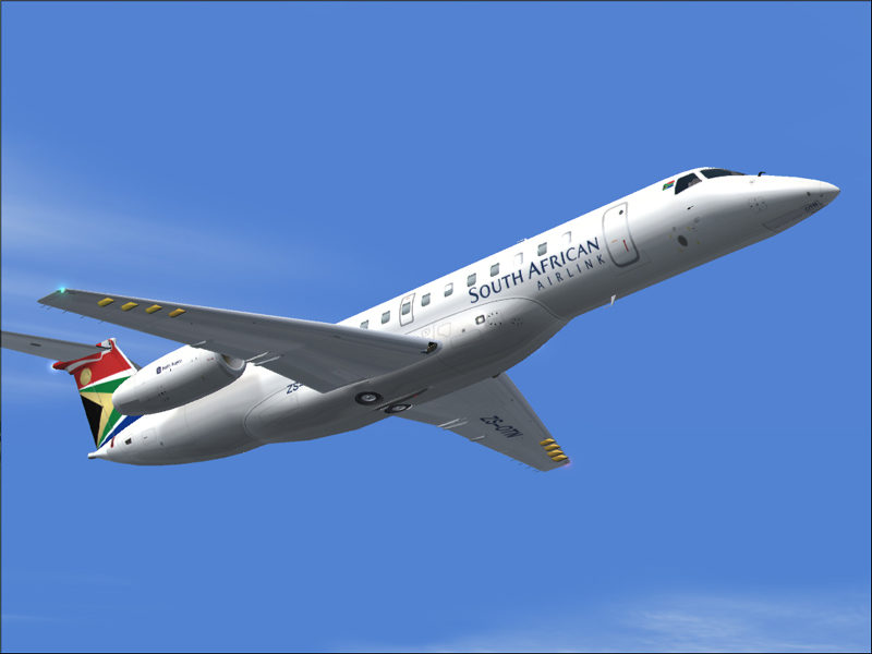 Fs2004 South African Airlink Embraer Erj 135 Zs-Otn Repaint Of Dreamwings Erj 135