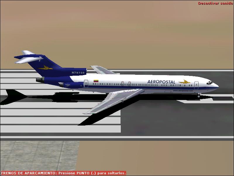 Textures Repaint Of Aeropostal 727-200 In Actual Color Theme