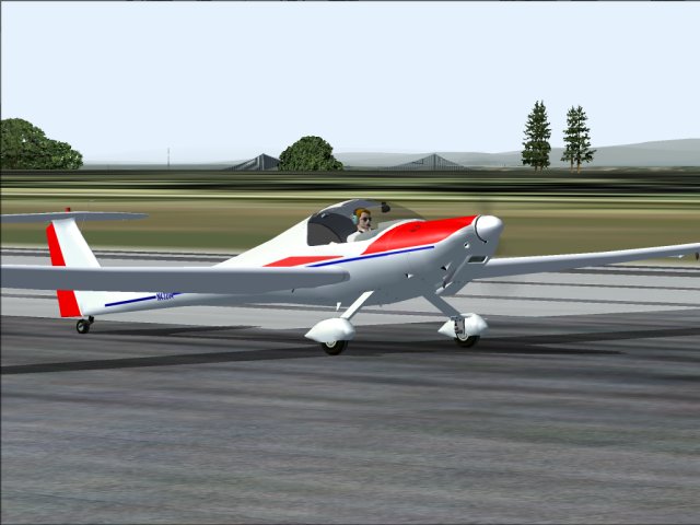 Fs2004 Diamond Hk36R Motor Glider Ttd80 Dimona Day Flyer Reg_Id: N43204 Based At The Katam — 1