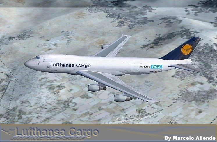 Boeing 747-230F Lufthansa Cargo D-Abyu Asia Fs2004 This Is Repainted Textures Of Lufthansa