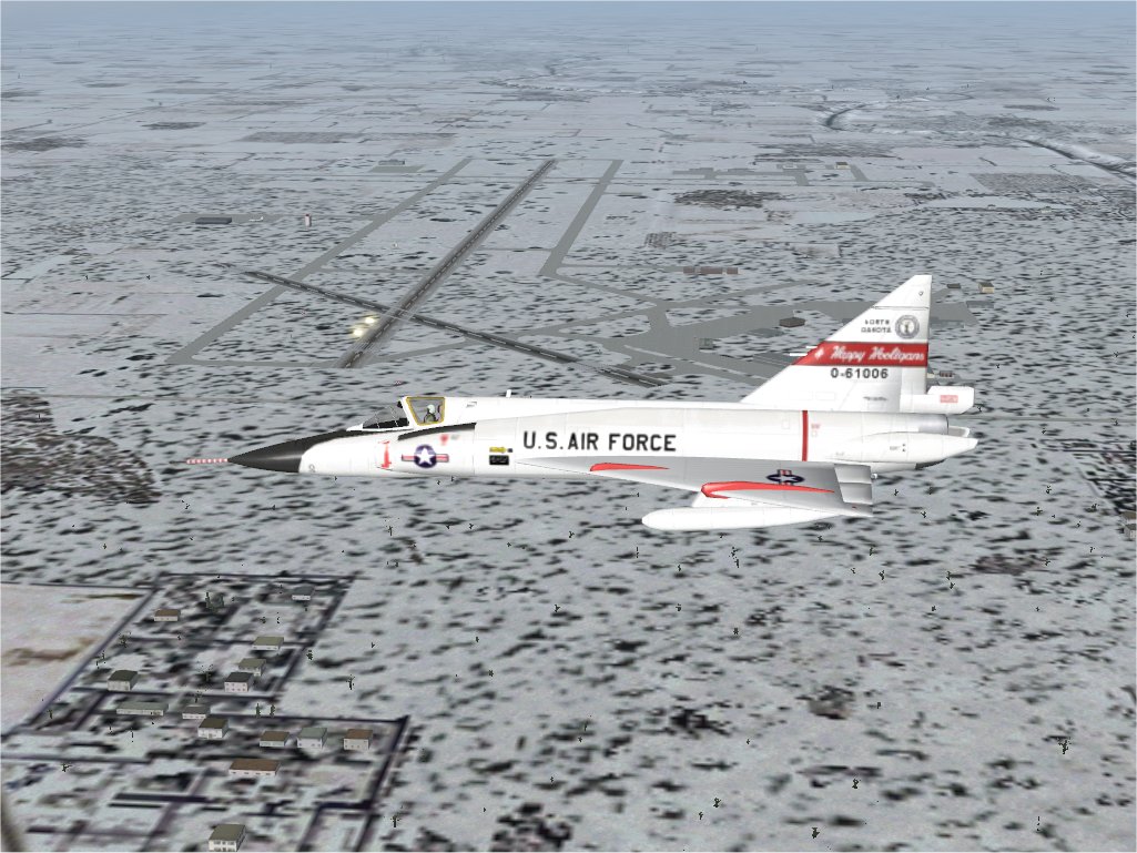 Fs2002/Fs2004 Convair F-102 Delta Dagger (Or The Deuce) In The North Dakota Air National G
