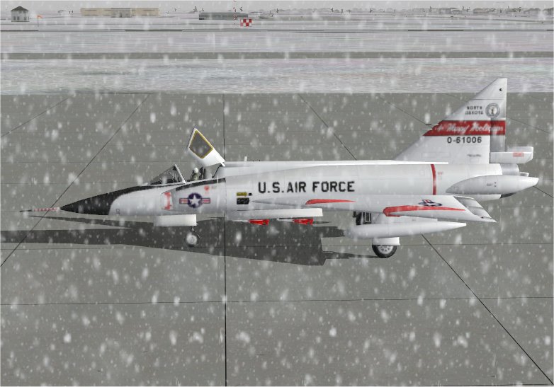 Fs2002/Fs2004 Convair F-102 Delta Dagger (Or The Deuce) In The North Dakota Air National G
