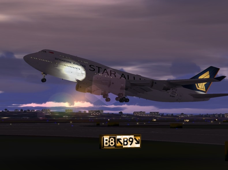 Boeing 747-412 Singapore Airlines Star Alliance Colors Fs2004 This Is Repainted Textures O