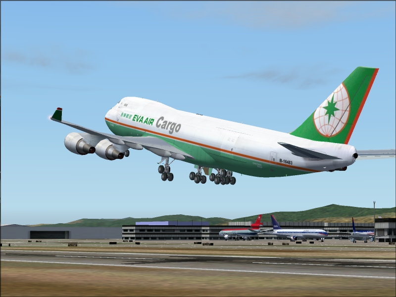Boeing 747-45Ef/Scd Eva Air Fs2004 This Is Repainted Textures Of Eva Air Cargo Boeing 747-
