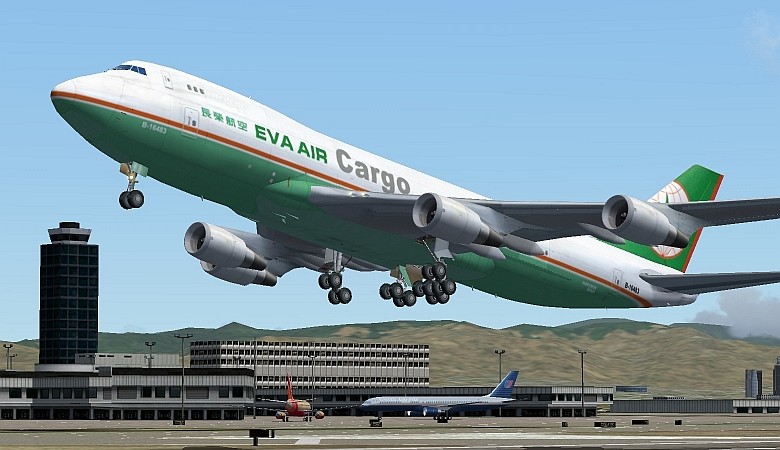 Boeing 747-45Ef/Scd Eva Air Fs2004 This Is Repainted Textures Of Eva Air Cargo Boeing 747-