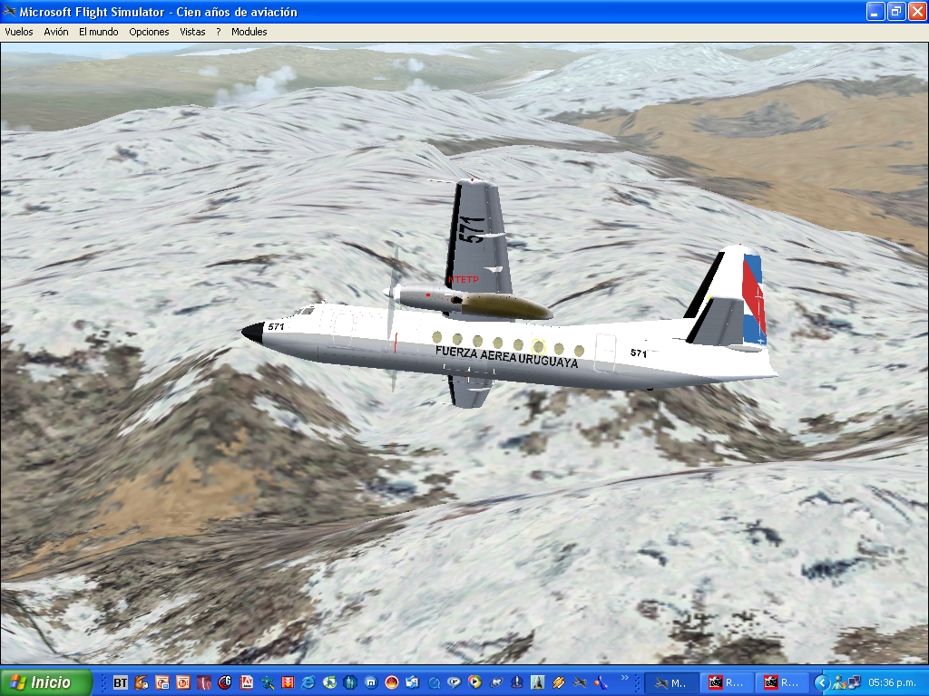Fs2004 File For The Fokker 27 Aircraft Design By Miguel Garnica Made In Gmax,Repaint Sergi — 1