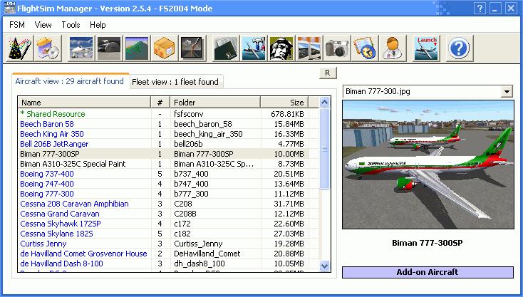 Flightsim Manager 2.6.1 Compatible With Both Fs2002 And Fs2004