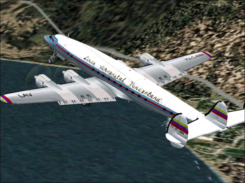 Fs2004 L-1049 Super Constellation Linea Aeropostal Venezolana Linea Aeropostal Venezolana
