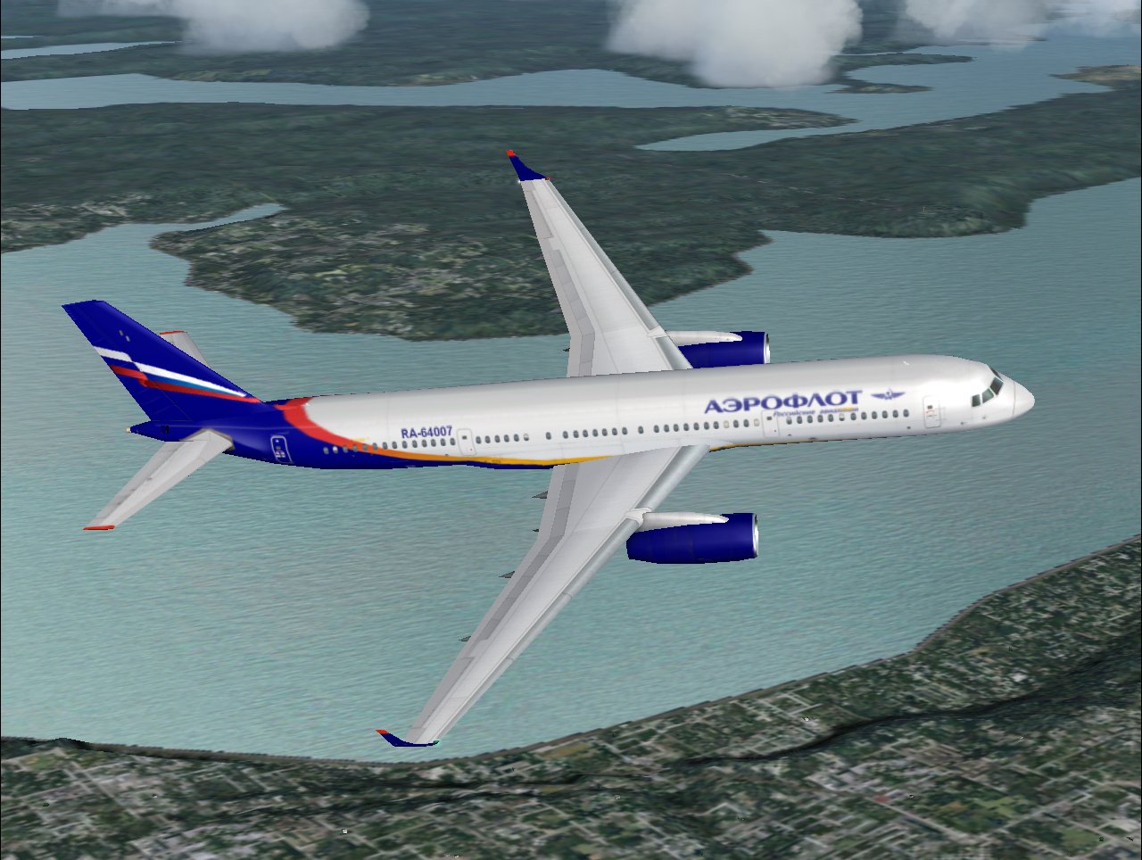 Tupolev Tu-204Ps90 In Aeroflots 2003 Livery, Painted In 32-Bit Textures