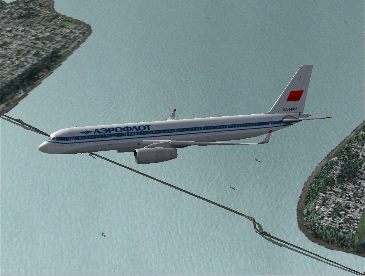 Tupolev Tu-204Ps90 In Aeroflots 1988 Livery, Painted In 32-Bit Textures