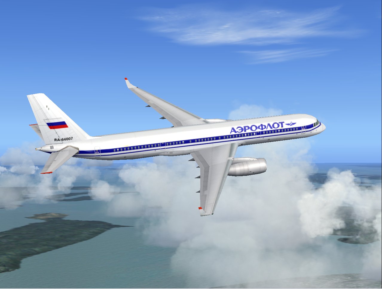 Tupolev Tu-204Ps90 In Aeroflots 1992 Livery, Painted In 32-Bit Textures