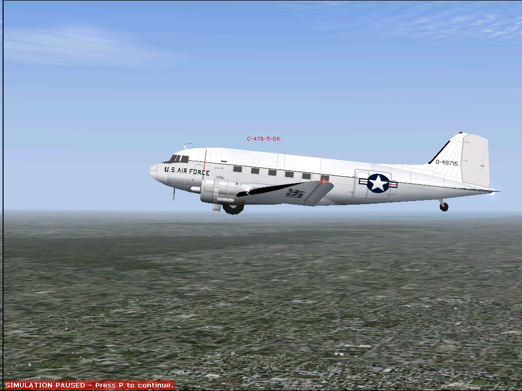 Usaf Douglas C-47B-5-Dk 43-48715 For Microsoft Flight Simulator 2004 Original By John Kell