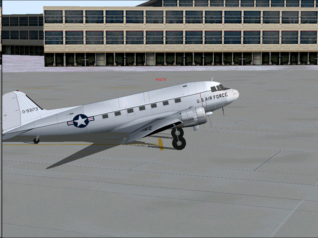 Usaf Douglas C-47A-20-Dk 42-93173 For Microsoft Flight Simulator 2004 Original By John Kel