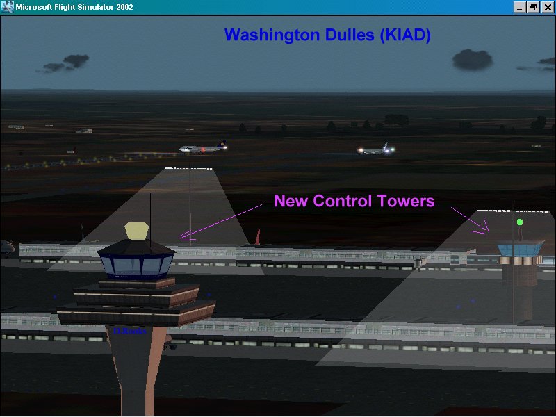 Kiad Redone Washington Dulles Airport For Fs2002 This Is Scenery That Includes New Termina — 1