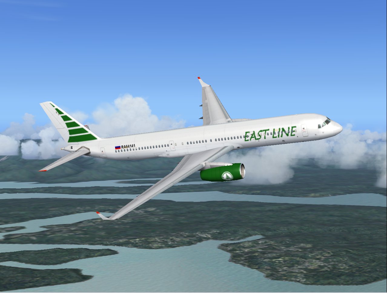 Tupolev Tu-214 In Eastline Livery, Painted In 32-Bit Textures