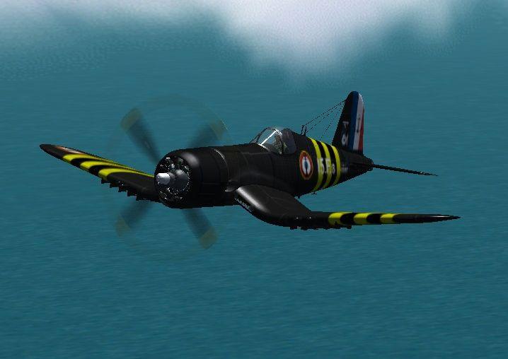 French Corsair F4U-7 For Cfs2, Fs2002 The Model Depicts A French F4U-7 From Flotille 15.F, — 1