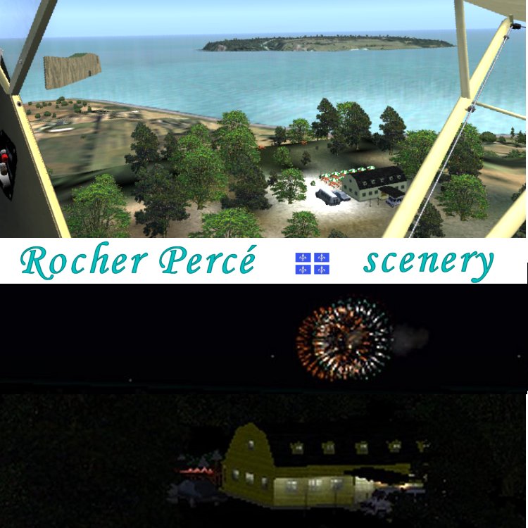Qsh9_38 === Rocher Percé Scenery, Gaspé Peninsula, Québec, Québec Short Hops For Fs2004 I