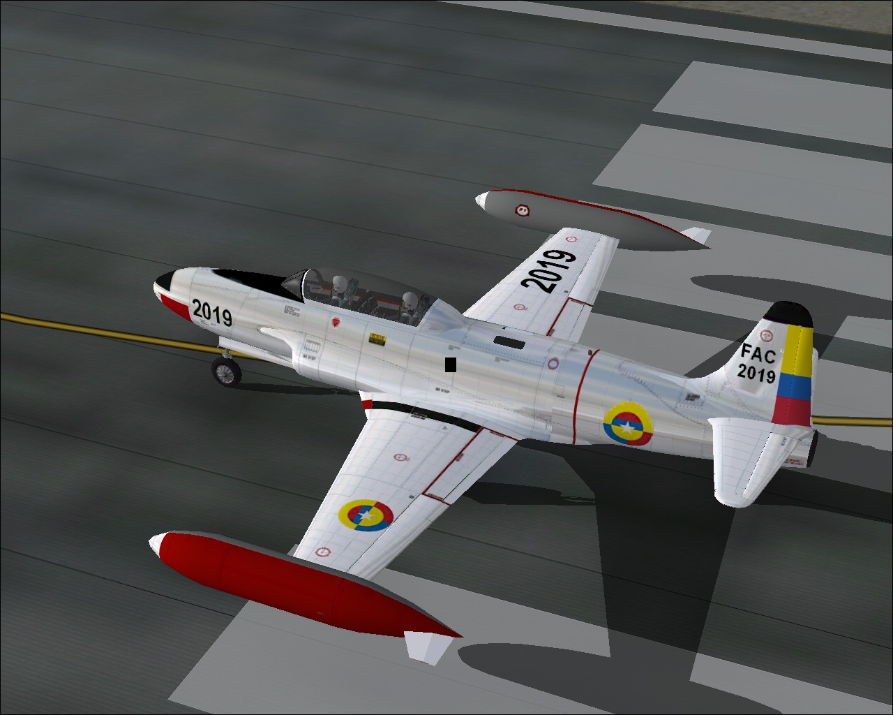 Fs2004 Lockheed T-33 Colombian Air Force
