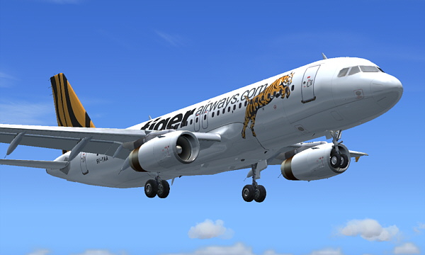 This Tiger Airways Repaint Of The Ifdg A320 Paintkit Is Painted By Phillip Tan, Singapore