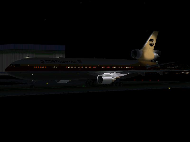 Fs2004 - Sms - Md-11 V.2 With Virtual Cockpit - Repainted To Old Continental Airlines Colo