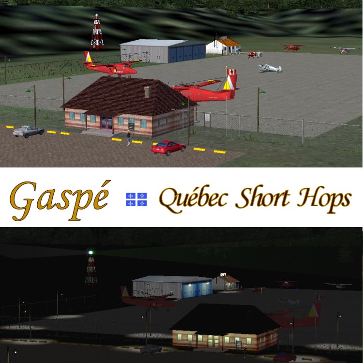 Qsh9_40 Gaspé Airport, Gaspé Peninsula, Québec, Cygp Québec Short Hops For Fs2004 It Shoul