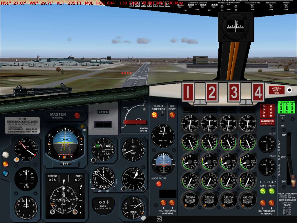 Fs2004 Boeing 707-420 With Panel Boac And British Airways Includes All Three Cockpit Posit