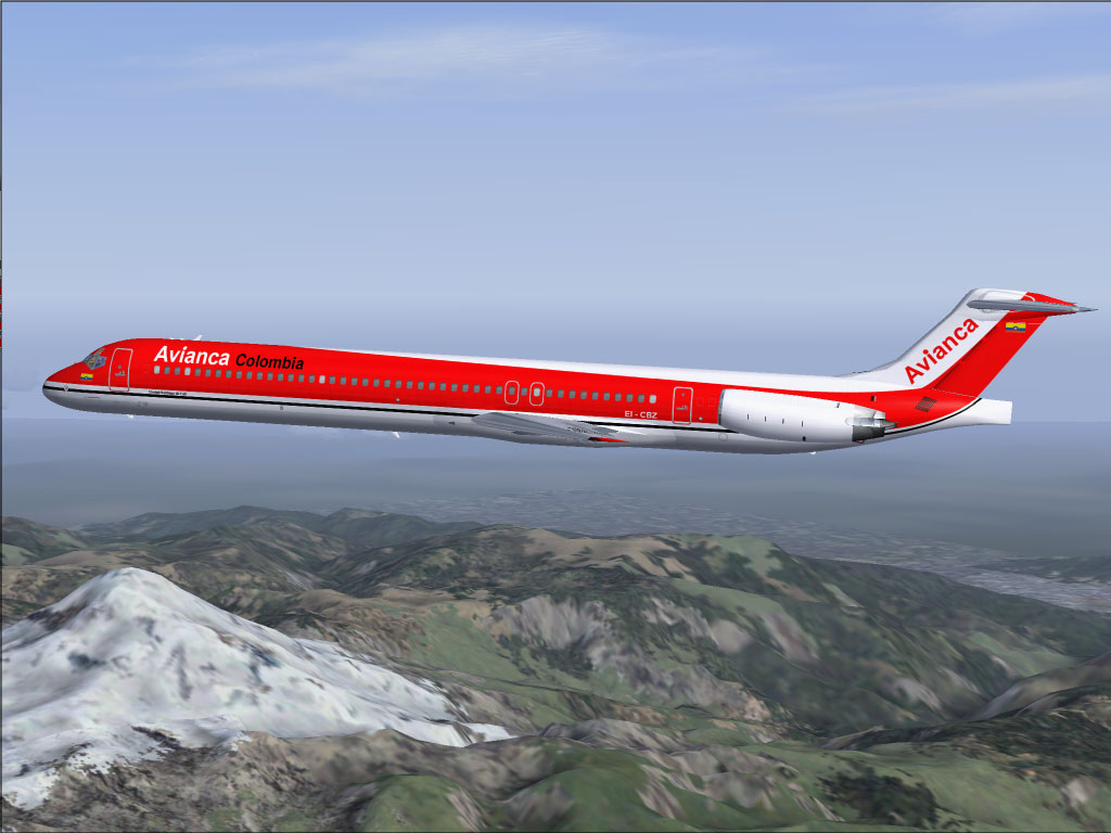 Fs2004 Sga/Ffx Md83 Avianca Colombia Repaint , 1990 Livery Of Avianca Colombia Md-83 Regis