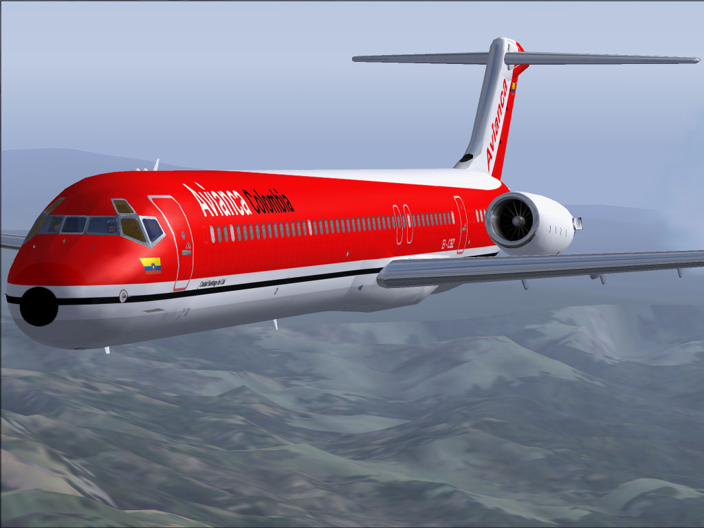 Fs2004 Sga/Ffx Md83 Avianca Colombia Repaint , 1990 Livery Of Avianca Colombia Md-83 Regis