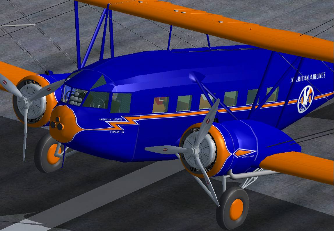 Fs2004 Curtiss-Wright At-32 Condor The At-32 Condor Biplane Airliner Of 1933 Was An Excell