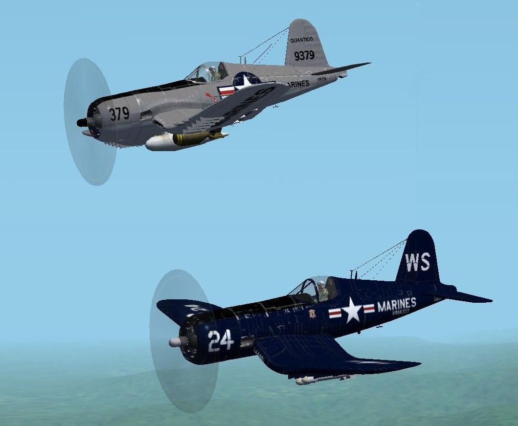 Corsair Au-1 For Cfs2, Fs2002 = Au-1 The Au-1 Was A Dedicated Low-Level Attack Version Of