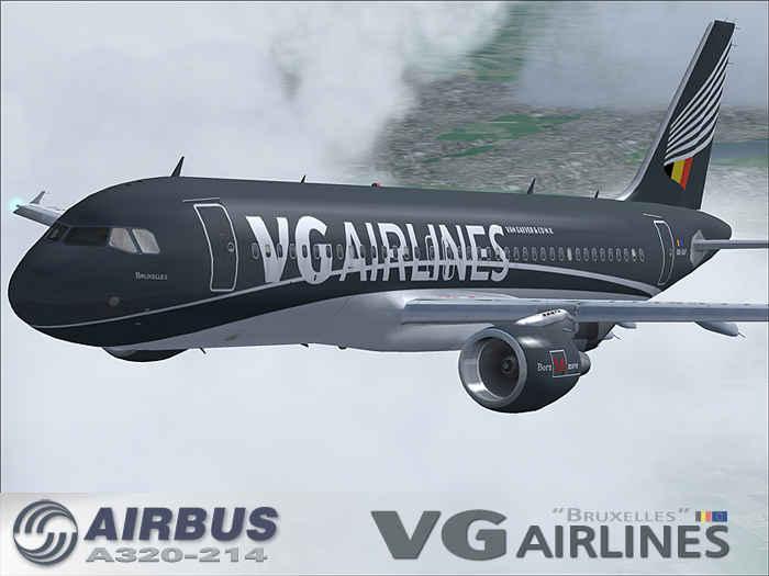 Fs2004 Vg Airlines Airbus A320-214 Ifdg
