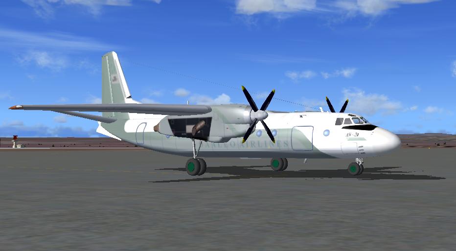 Textures Repaint Of Dimitri Samborskis (Samdim) An-24Rv For Ai By Chris Peschke