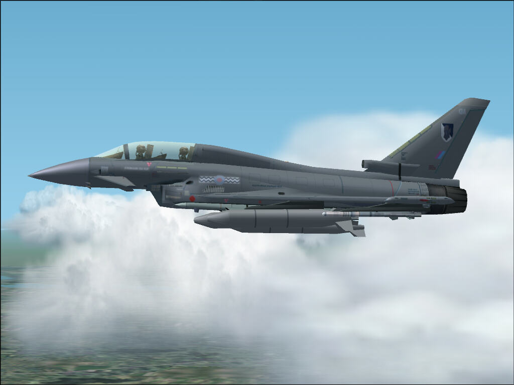 Eurofighter Update 2004/2002 For Raf/Germany - Better Flightdynamic (Airbrake And Rudder)