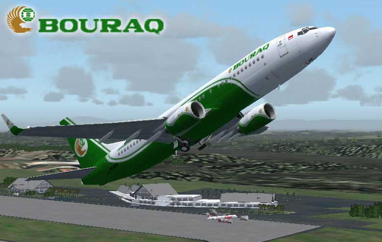 Fs2004 B737Ng-800 Bouraq Indonesia Reg