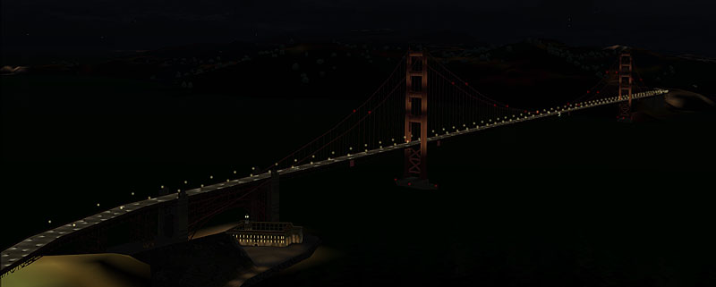 Fs2004 Bay Area Bridges Version 1.0 This Scenery Replaces The Msfs Default Golden Gate Bri