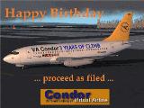 Fs2002 Boeing 737-200 Va Condor 3Rd Anniversary Livery, Original By Ffx/Sga, Painting By B