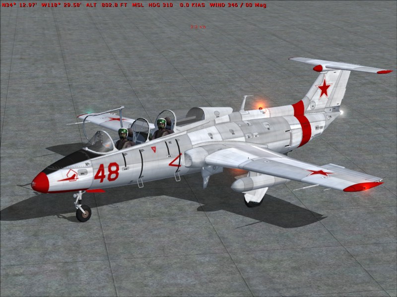 Fs2004 Aero L-29 Delfin The Czech Aero L-29 Delfin Jet Traning Aircraft First Flew In 1959