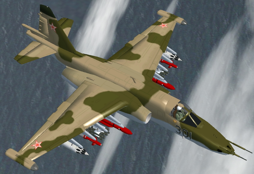 Fs2002/Fs2004 Sukhoi Su-25K/Tm(Su-39) Frogfoot Su-25 Is An Aircraft Developed Based On Alm