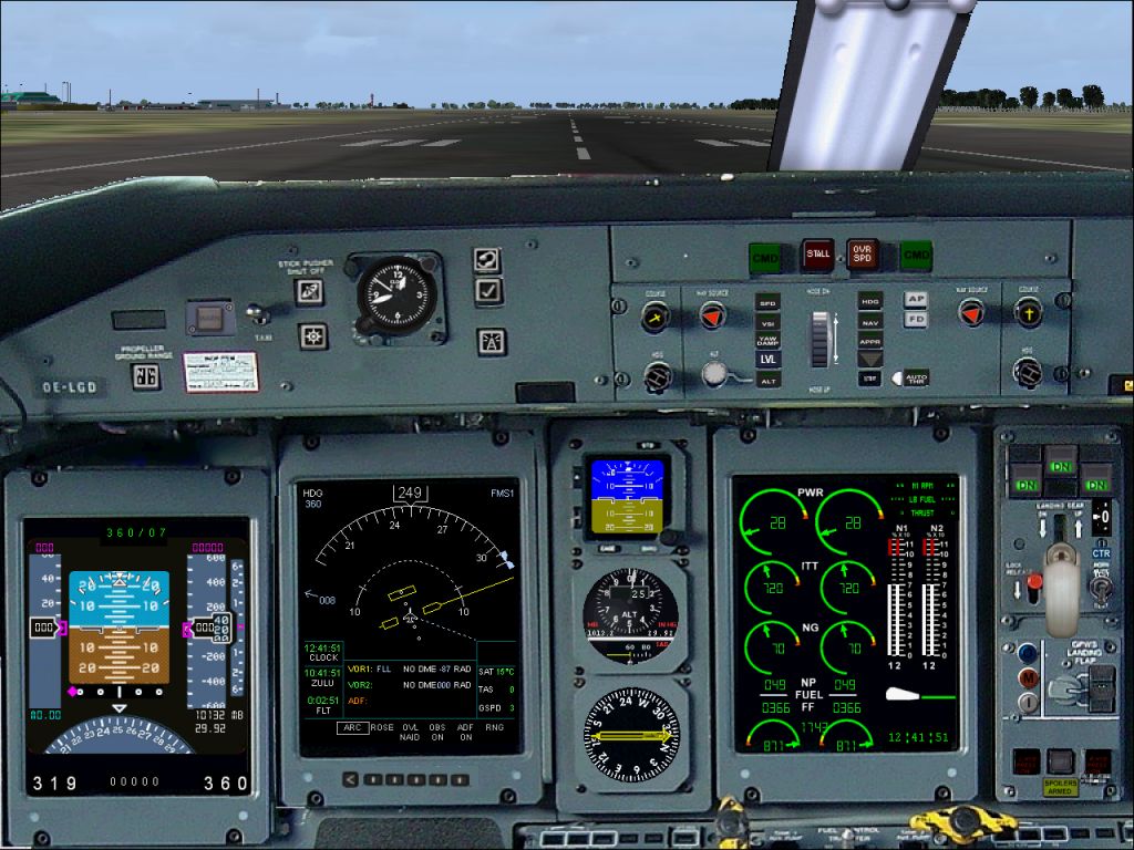 Fs2004 Panel For Bombardier Dash 8 Q 400 Made By Marco Spada Using Picturerealistic Bitmap