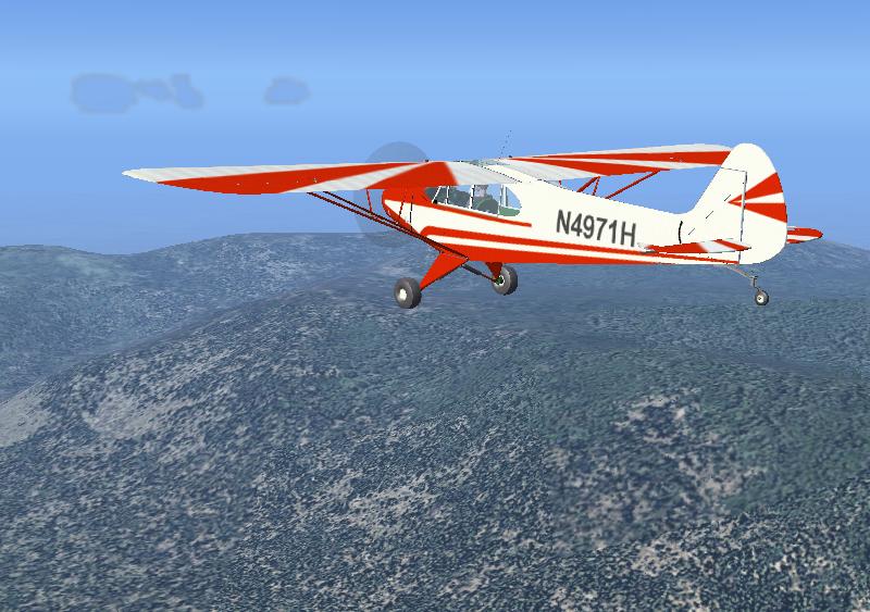Piper Cub Pa-11 N4971H Flight Of Passage And N4711U For Fs2004 Repaint, New Pa-11 Flightdy