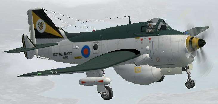 Fs2002/Fs2004 Fairey Gannet Aew.3 The Gannet Was Originally Designed As An Anti-Submarine